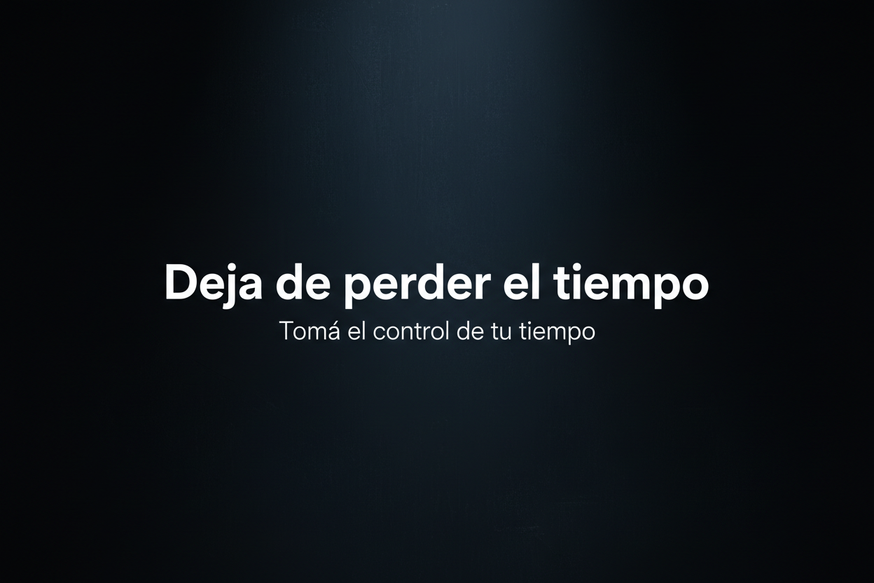 Banner Deja de perder el tiempo